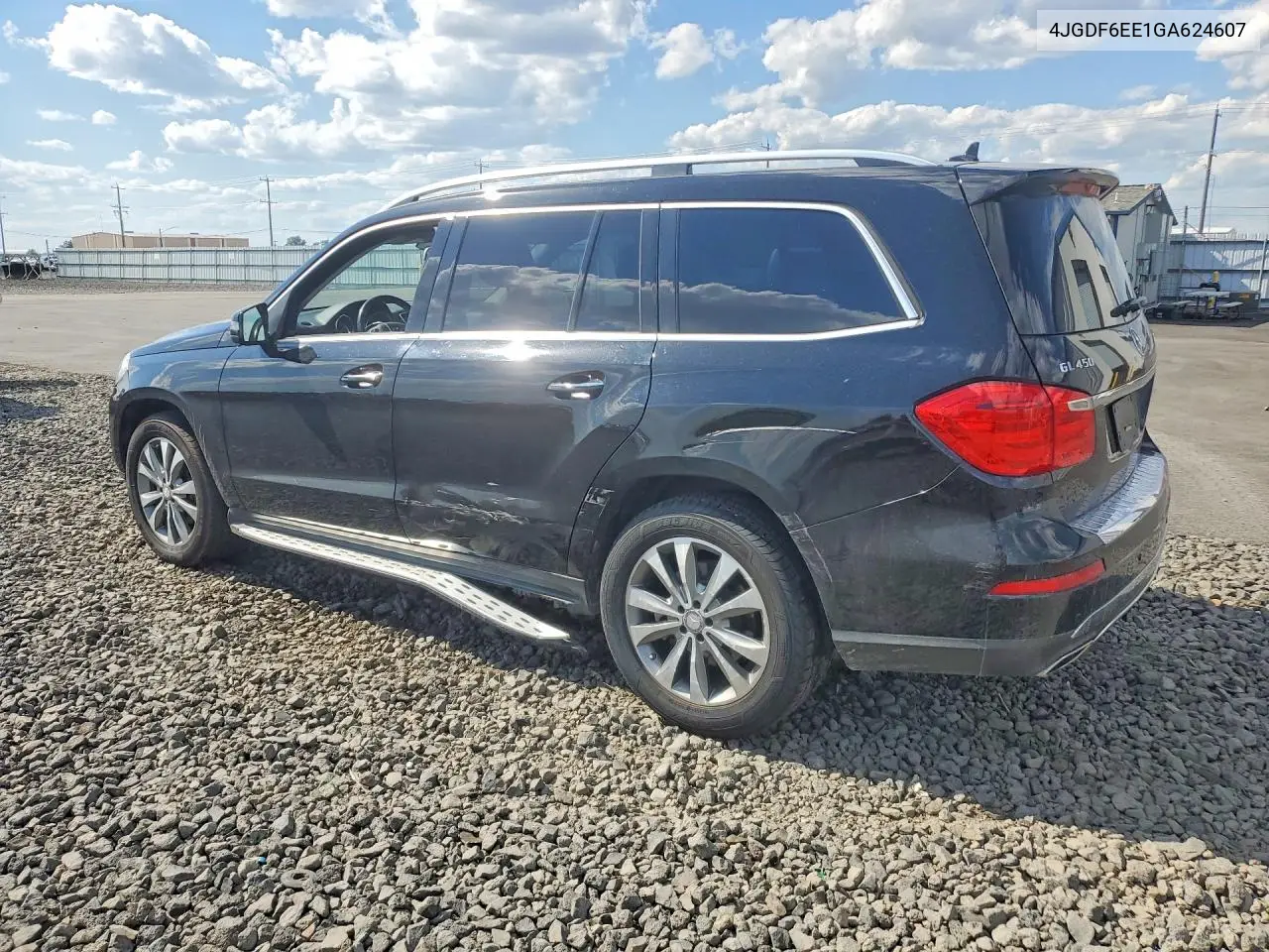 2016 Mercedes-Benz Gl 450 4Matic VIN: 4JGDF6EE1GA624607 Lot: 57936556
