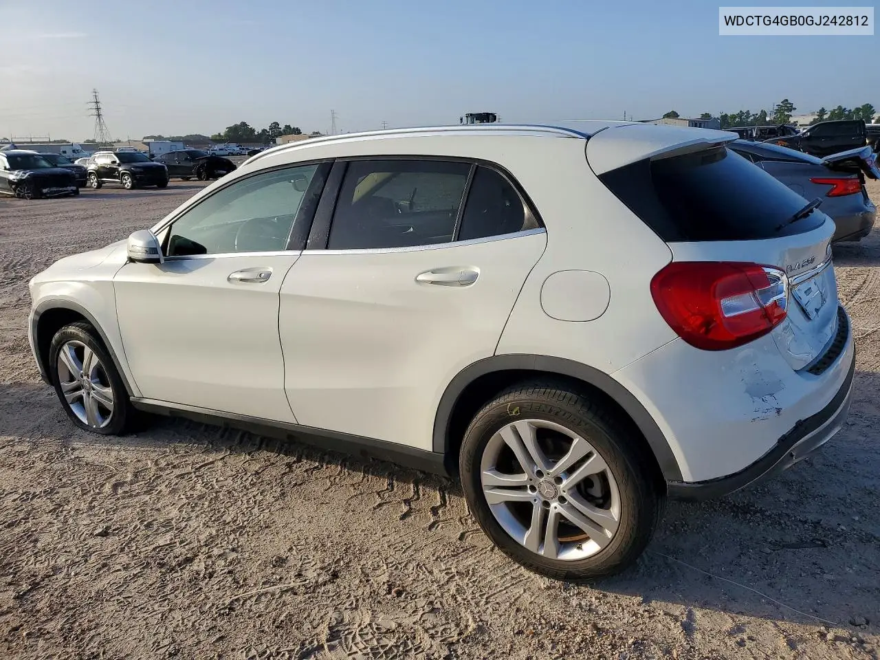 2016 Mercedes-Benz Gla 250 4Matic VIN: WDCTG4GB0GJ242812 Lot: 57965406