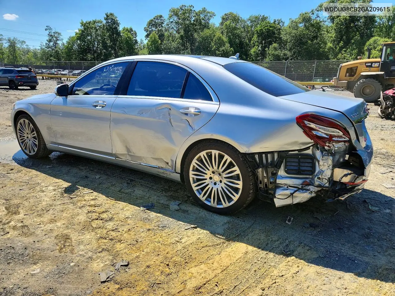 2016 Mercedes-Benz S 550 VIN: WDDUG8CB2GA209615 Lot: 58457996