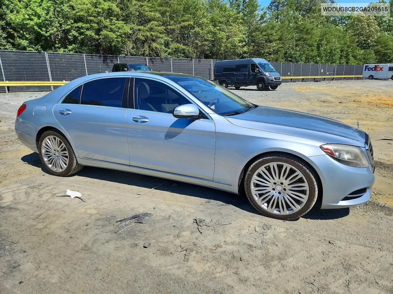 2016 Mercedes-Benz S 550 VIN: WDDUG8CB2GA209615 Lot: 58457996