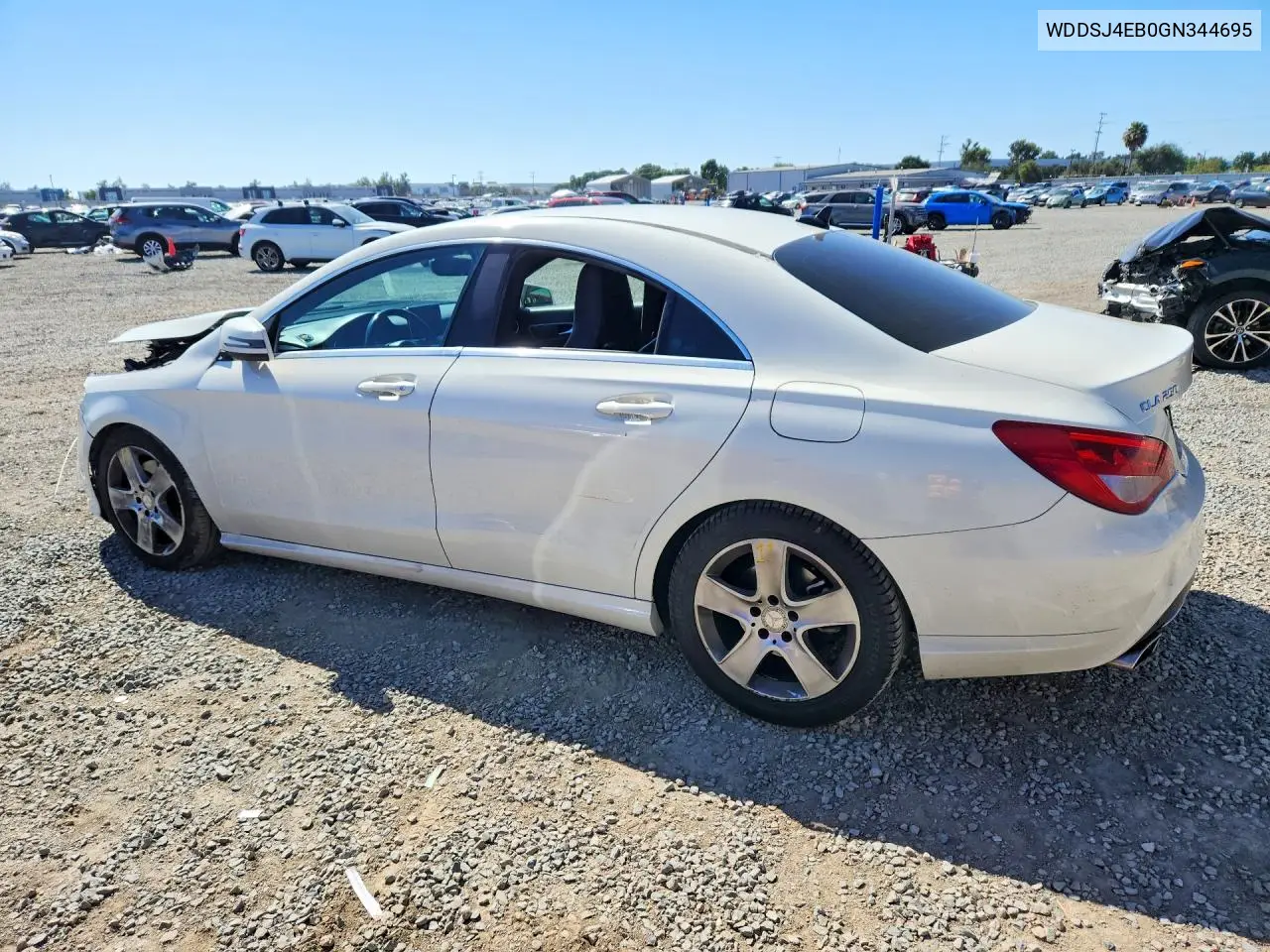 2016 Mercedes-Benz Cla 250 VIN: WDDSJ4EB0GN344695 Lot: 58471606
