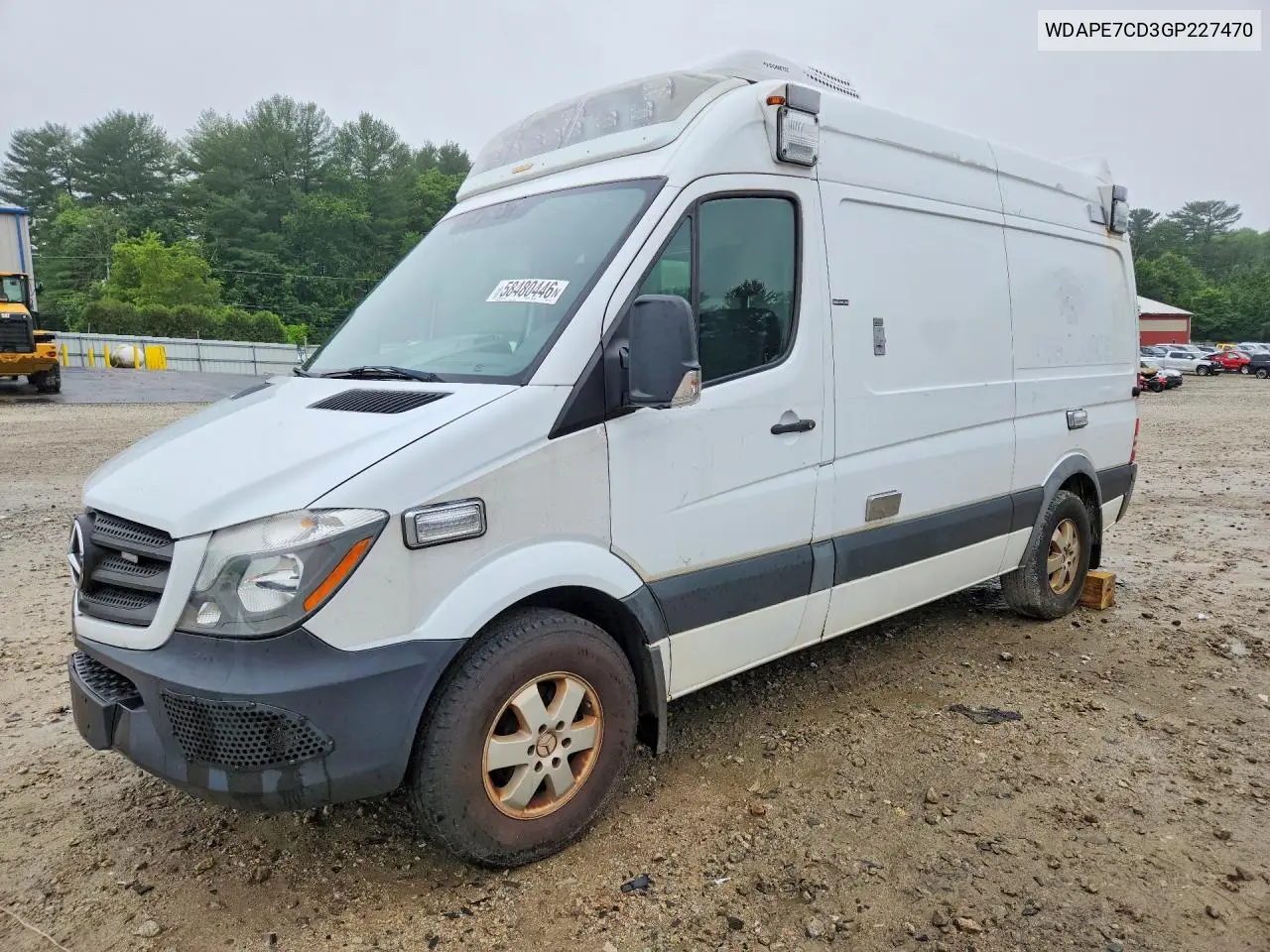 2016 Mercedes-Benz Sprinter 2500 VIN: WDAPE7CD3GP227470 Lot: 58480446