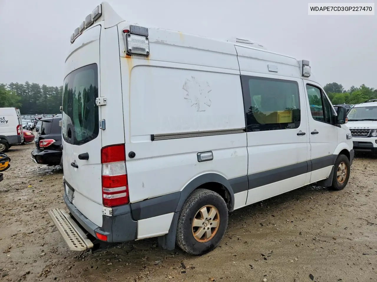 2016 Mercedes-Benz Sprinter 2500 VIN: WDAPE7CD3GP227470 Lot: 58480446