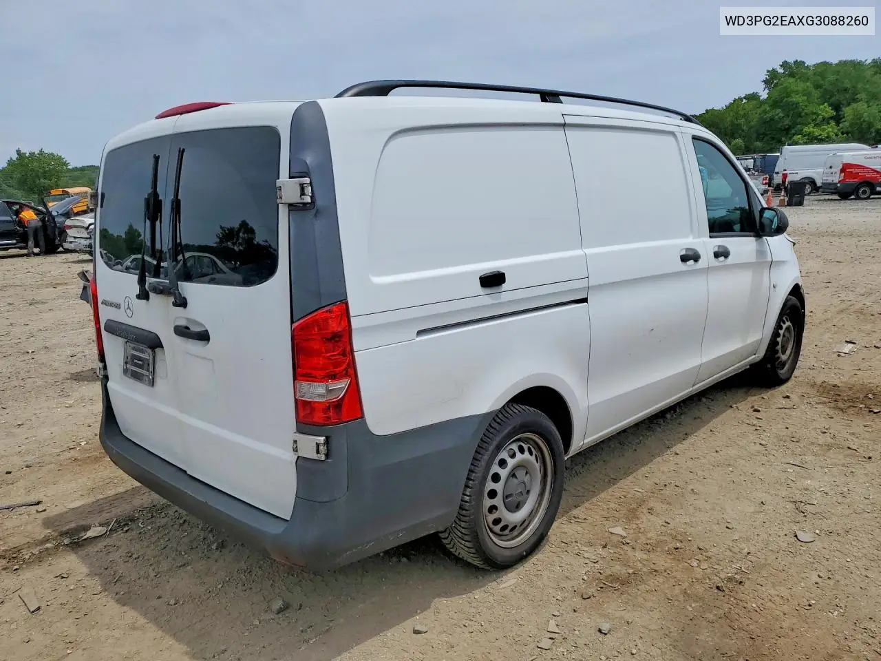 2016 Mercedes-Benz Metris Delivery Van VIN: WD3PG2EAXG3088260 Lot: 58733026
