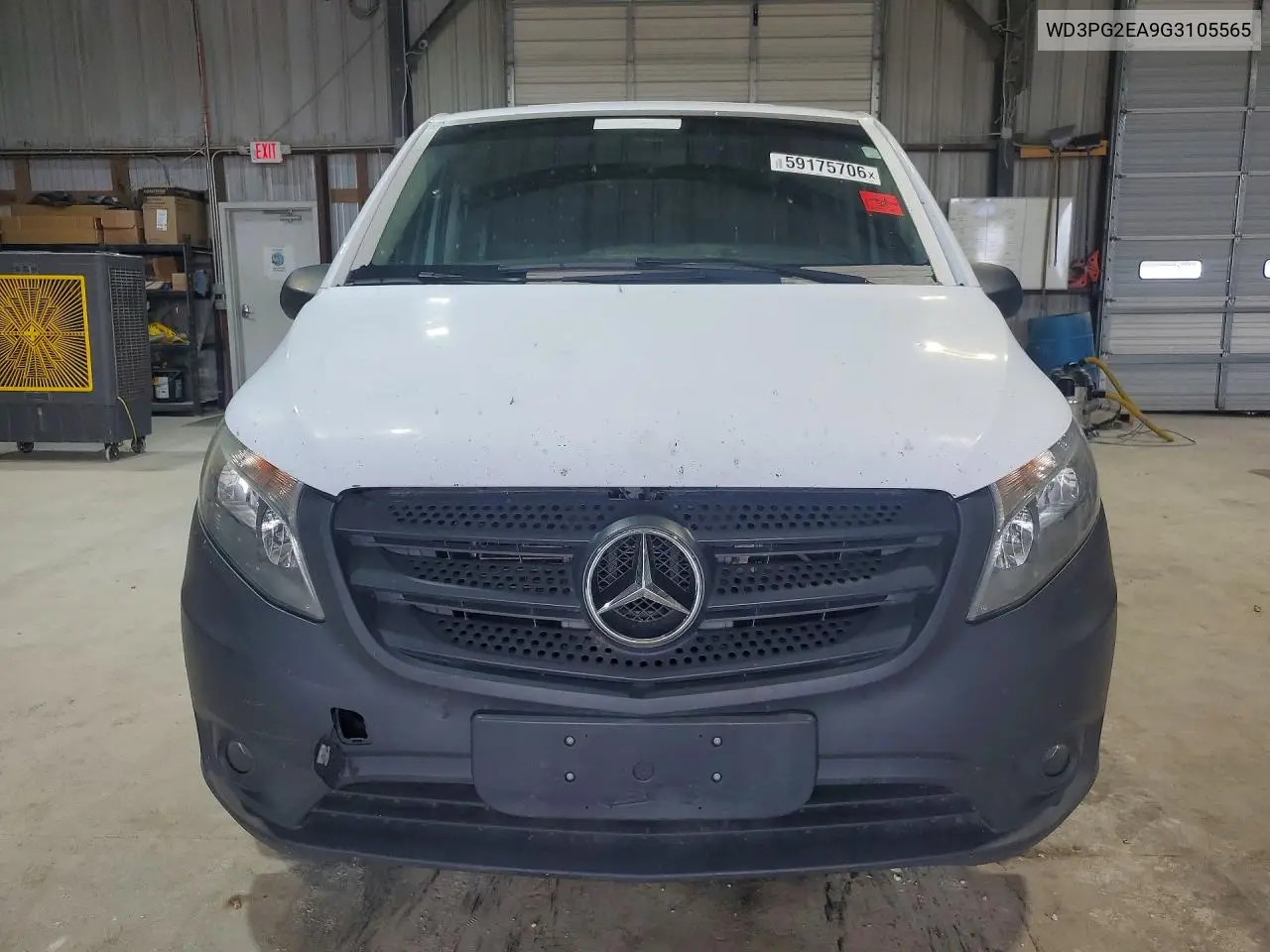 2016 Mercedes-Benz Metris Delivery Van VIN: WD3PG2EA9G3105565 Lot: 59175706