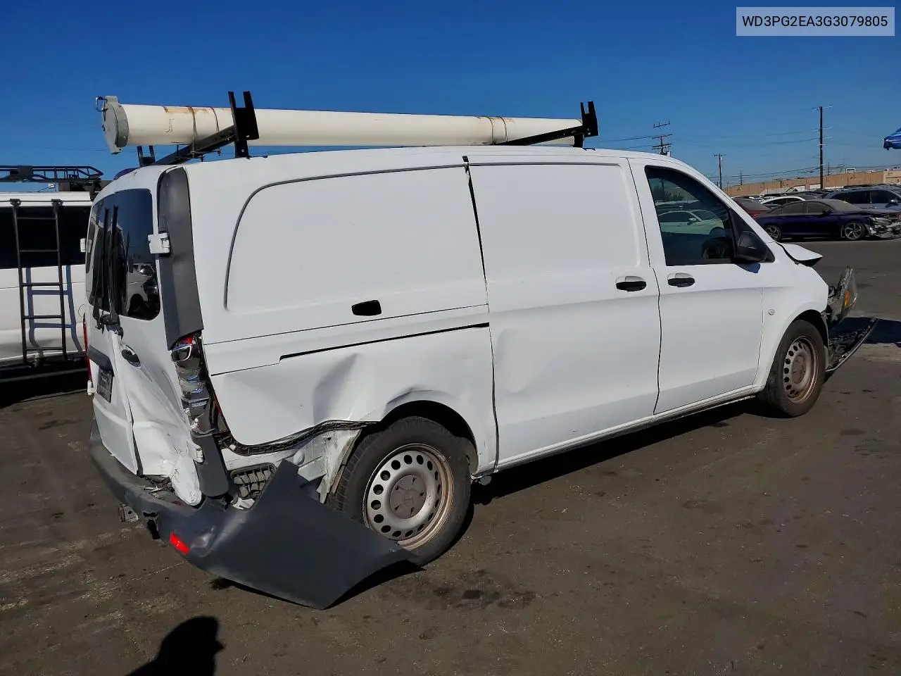 2016 Mercedes-Benz Metris VIN: WD3PG2EA3G3079805 Lot: 59704046