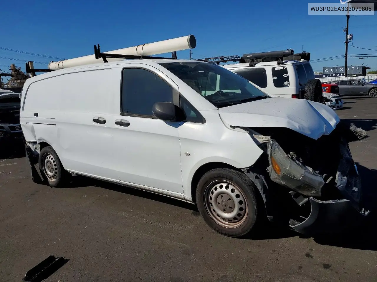 2016 Mercedes-Benz Metris VIN: WD3PG2EA3G3079805 Lot: 59704046