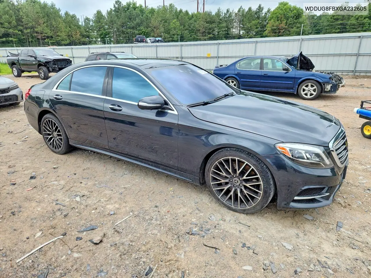 2016 Mercedes-Benz S 550 4Matic VIN: WDDUG8FBXGA232605 Lot: 59795226