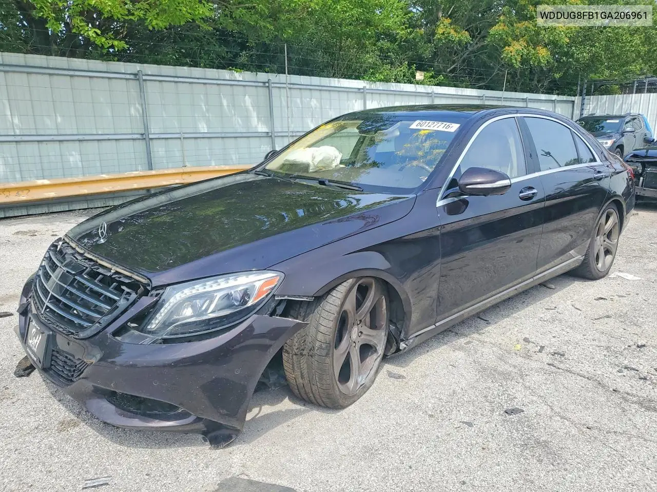 2016 Mercedes-Benz S 550 4Matic VIN: WDDUG8FB1GA206961 Lot: 60127716