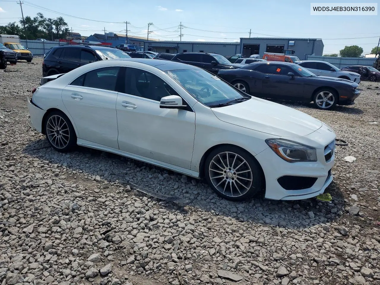 2016 Mercedes-Benz Cla 250 VIN: WDDSJ4EB3GN316390 Lot: 60328986