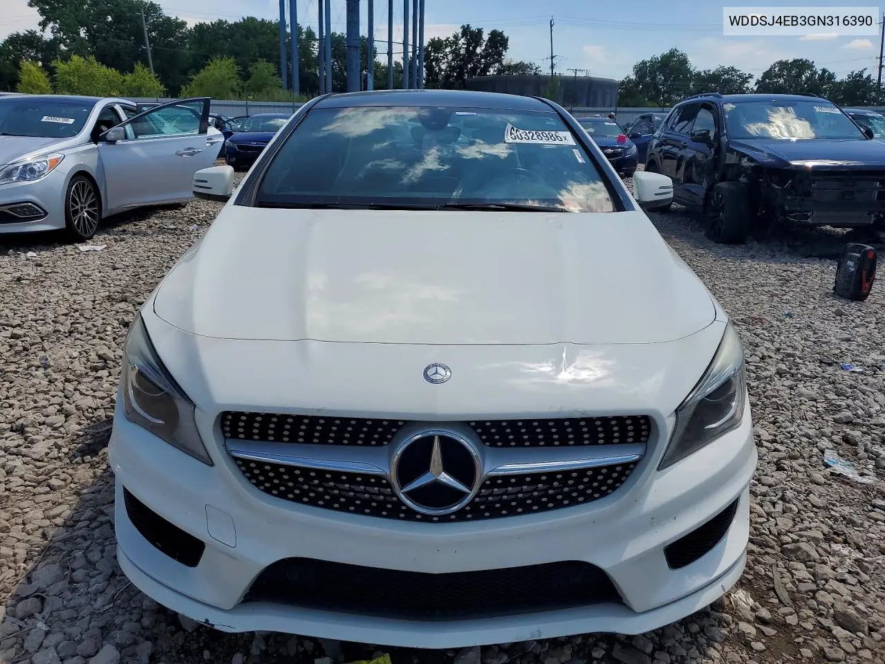 2016 Mercedes-Benz Cla 250 VIN: WDDSJ4EB3GN316390 Lot: 60328986