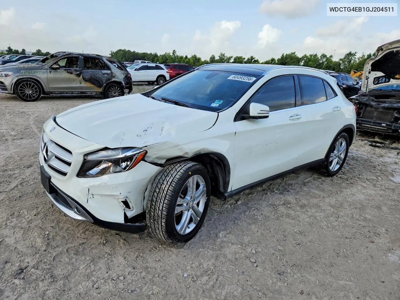 2016 Mercedes-Benz Gla 250 VIN: WDCTG4EB1GJ204511 Lot: 60493256