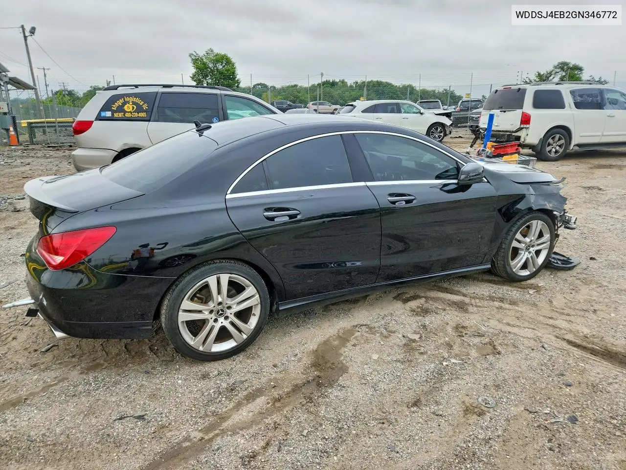 2016 Mercedes-Benz Cla 250 VIN: WDDSJ4EB2GN346772 Lot: 60555776