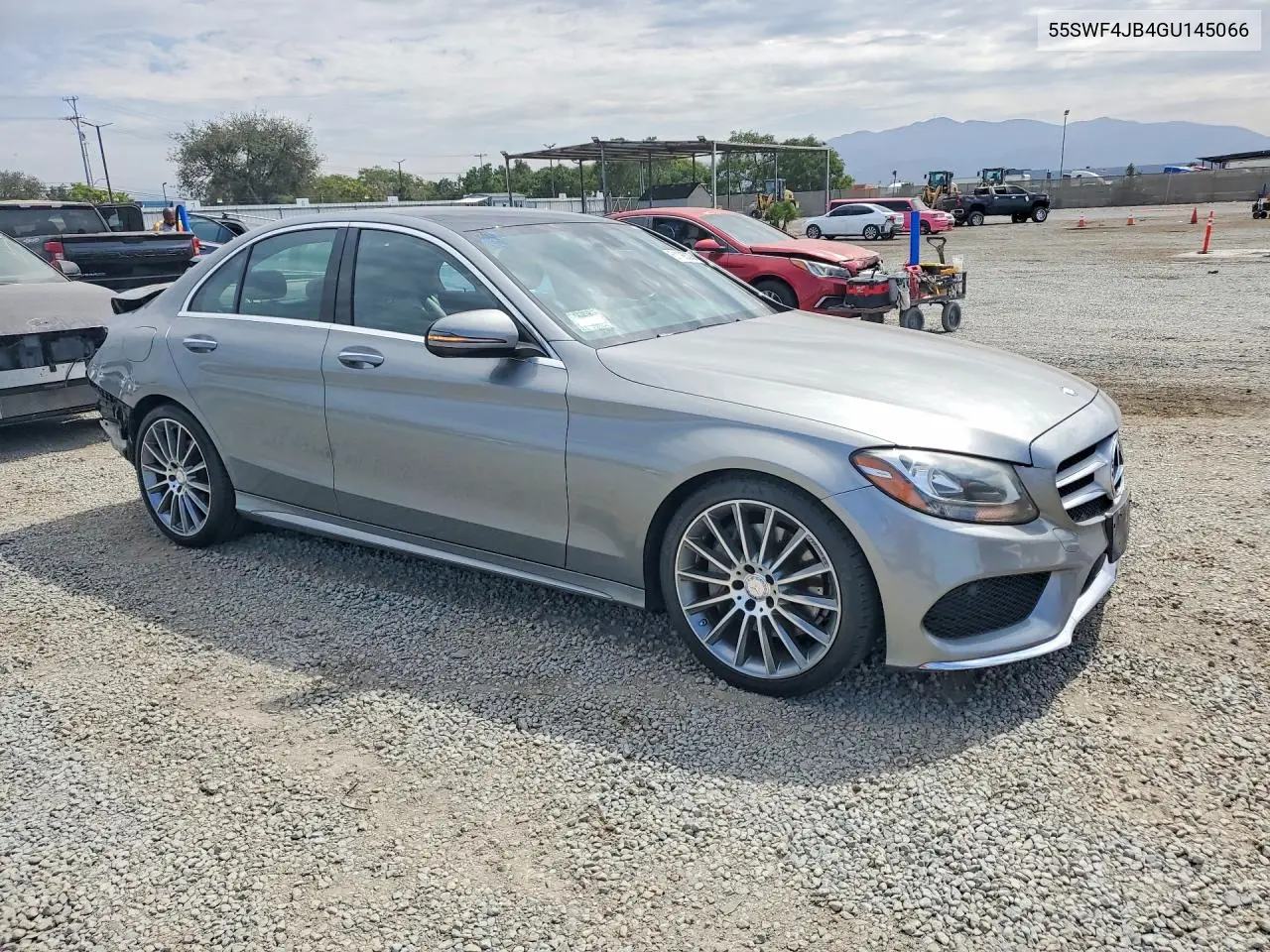 2016 Mercedes-Benz C 300 VIN: 55SWF4JB4GU145066 Lot: 61196376