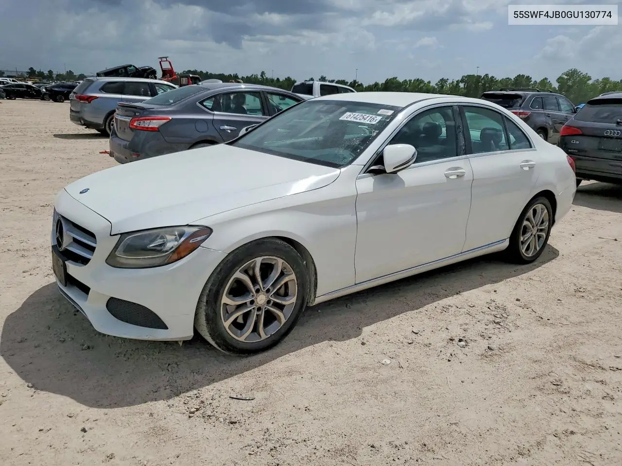 2016 Mercedes-Benz C 300 VIN: 55SWF4JB0GU130774 Lot: 61425416