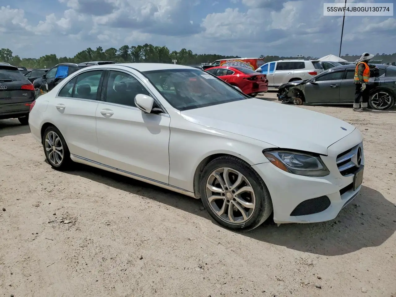 2016 Mercedes-Benz C 300 VIN: 55SWF4JB0GU130774 Lot: 61425416