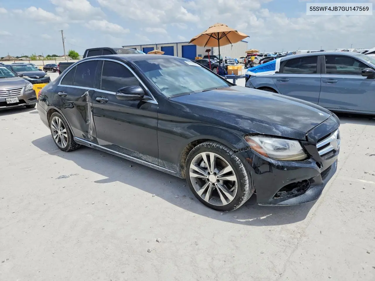2016 Mercedes-Benz C 300 VIN: 55SWF4JB7GU147569 Lot: 61708396
