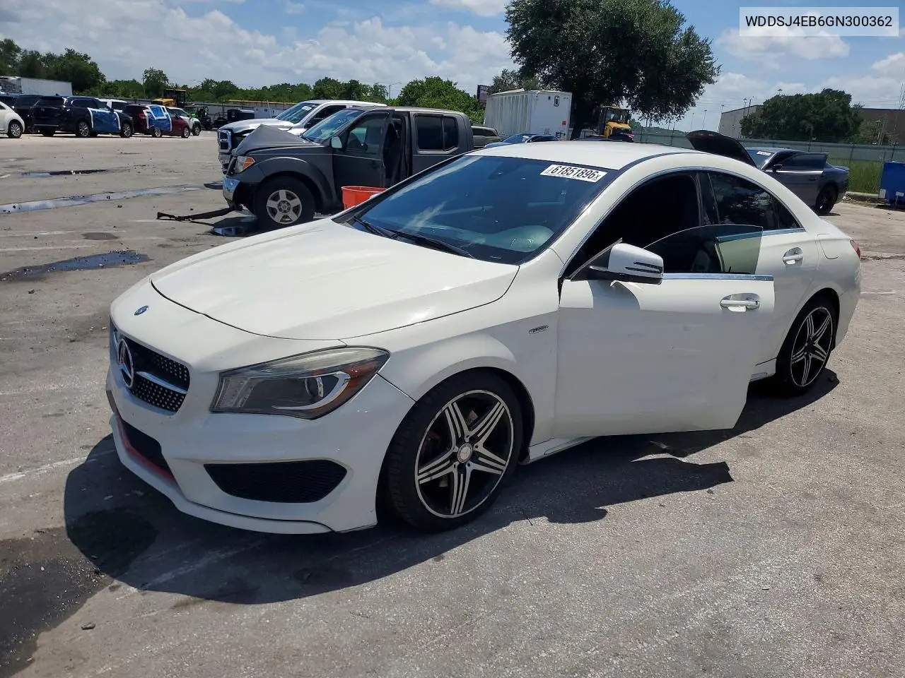 2016 Mercedes-Benz Cla 250 VIN: WDDSJ4EB6GN300362 Lot: 61851896