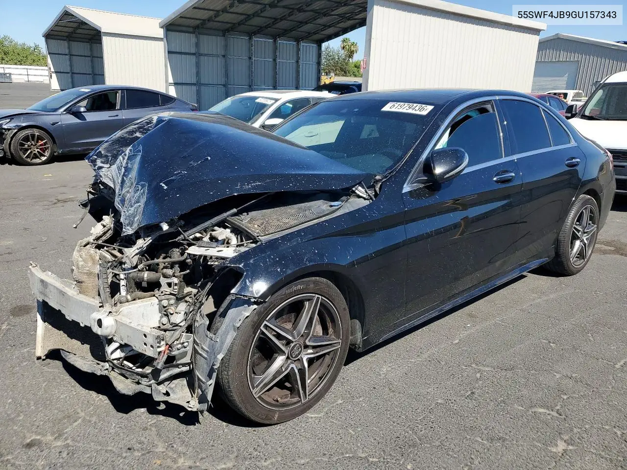 2016 Mercedes-Benz C 300 VIN: 55SWF4JB9GU157343 Lot: 61979436