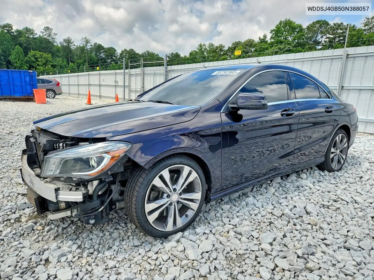 2016 Mercedes-Benz Cla 250 4Matic VIN: WDDSJ4GB5GN388057 Lot: 85792365