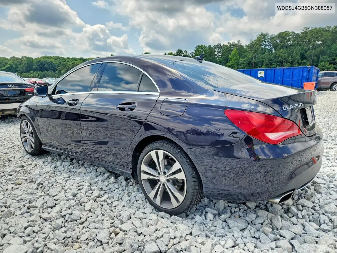 2016 Mercedes-Benz Cla 250 4Matic VIN: WDDSJ4GB5GN388057 Lot: 85792365