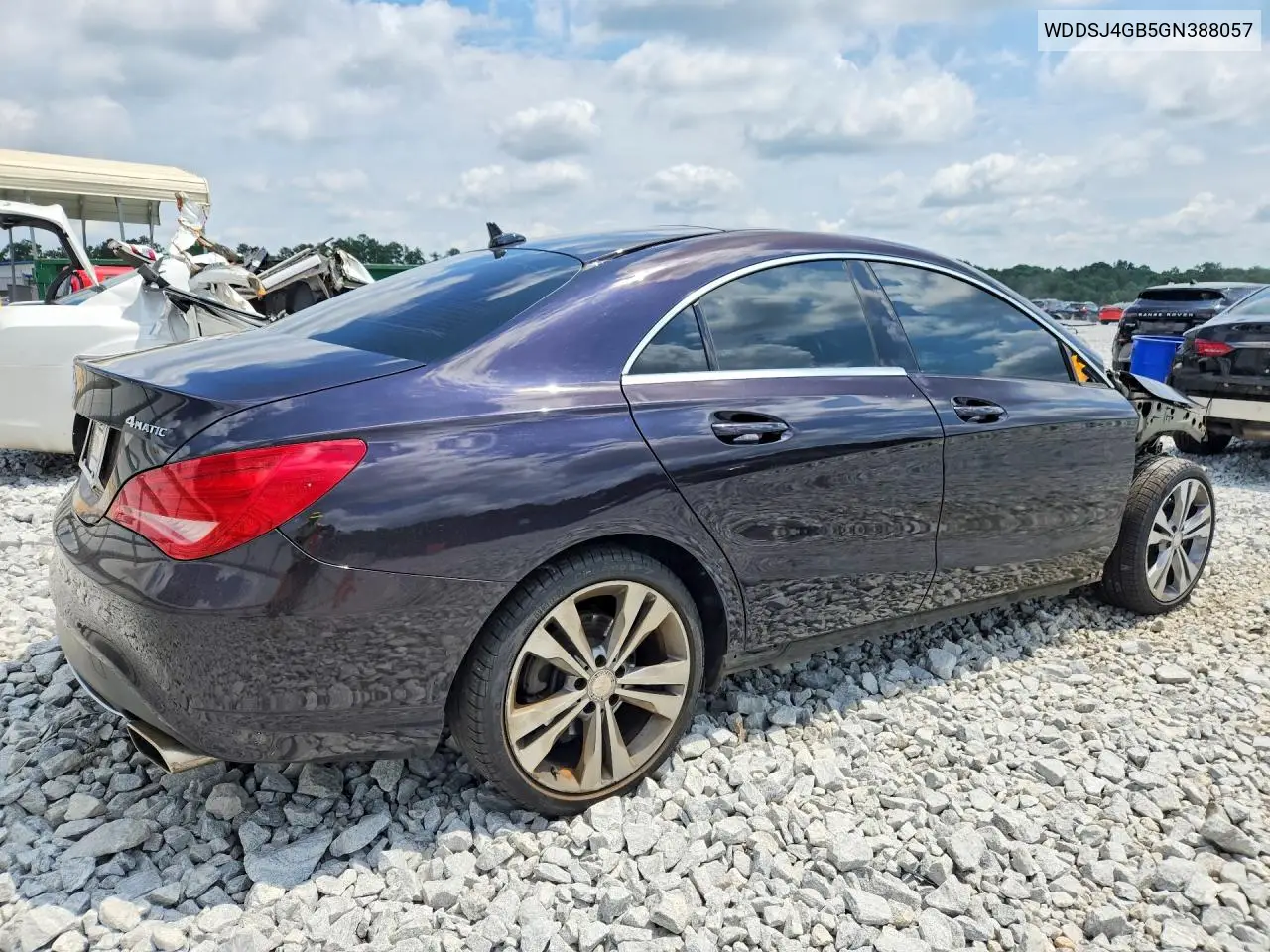 2016 Mercedes-Benz Cla 250 4Matic VIN: WDDSJ4GB5GN388057 Lot: 85792365