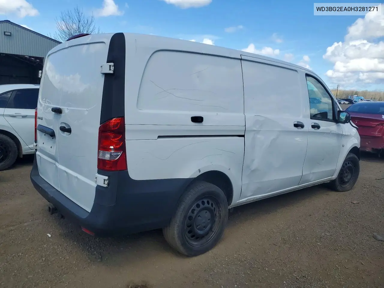 2017 Mercedes Benz Metris VIN: WD3BG2EA0H3281271 Lot: 52894396