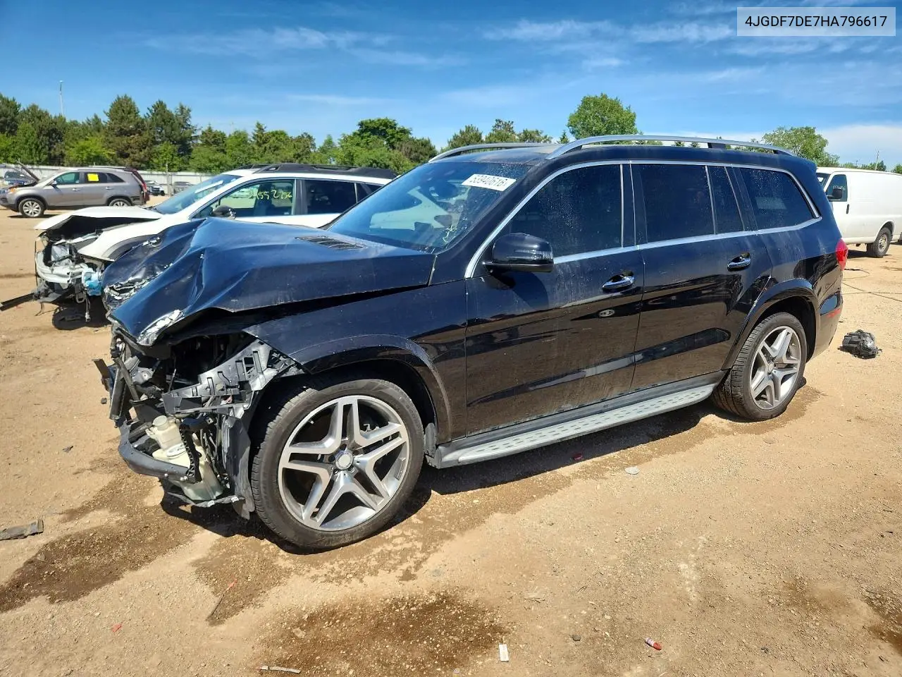 2017 Mercedes-Benz Gls 550 4Matic VIN: 4JGDF7DE7HA796617 Lot: 53940616