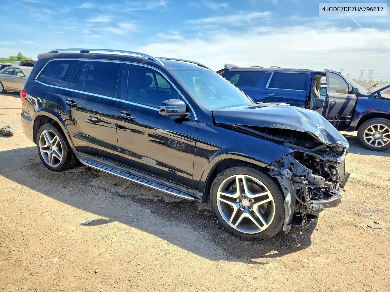 2017 Mercedes-Benz Gls 550 4Matic VIN: 4JGDF7DE7HA796617 Lot: 53940616