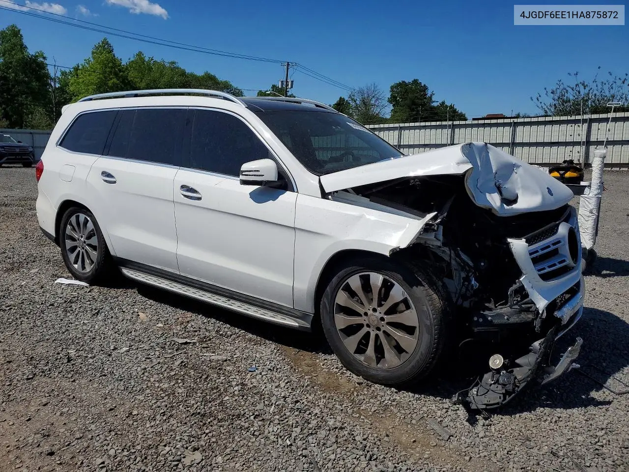 2017 Mercedes-Benz Gls 450 4Matic VIN: 4JGDF6EE1HA875872 Lot: 54265966