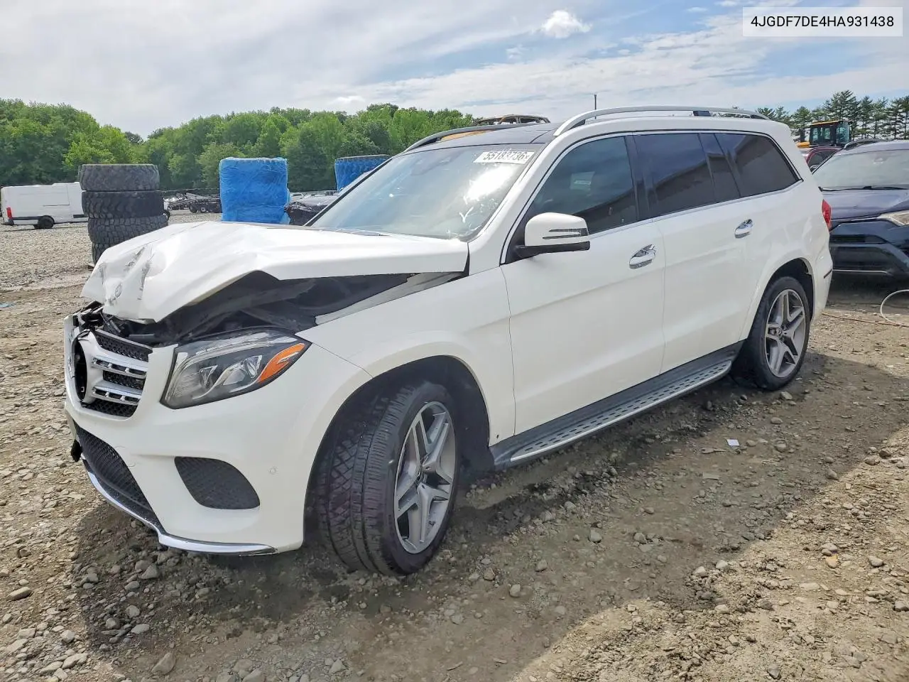 2017 Mercedes-Benz Gls 550 4Matic VIN: 4JGDF7DE4HA931438 Lot: 55183736