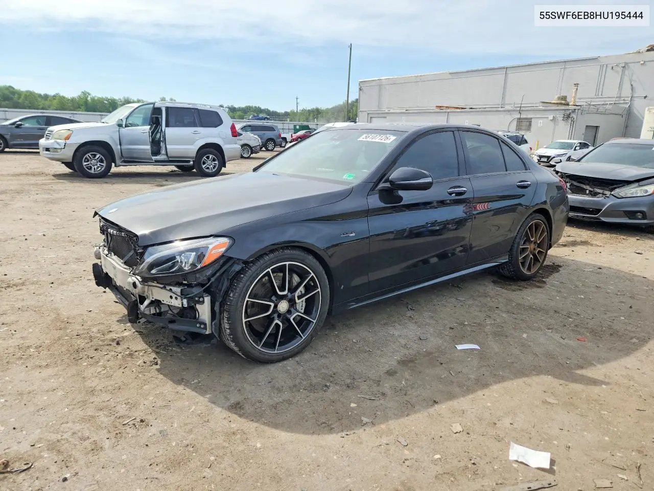 2017 Mercedes-Benz C 43 4Matic Amg VIN: 55SWF6EB8HU195444 Lot: 56107126
