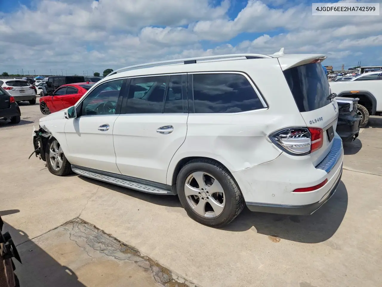 2017 Mercedes-Benz Gls 450 4Matic VIN: 4JGDF6EE2HA742599 Lot: 57090516