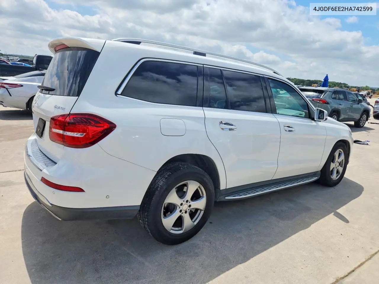 2017 Mercedes-Benz Gls 450 4Matic VIN: 4JGDF6EE2HA742599 Lot: 57090516