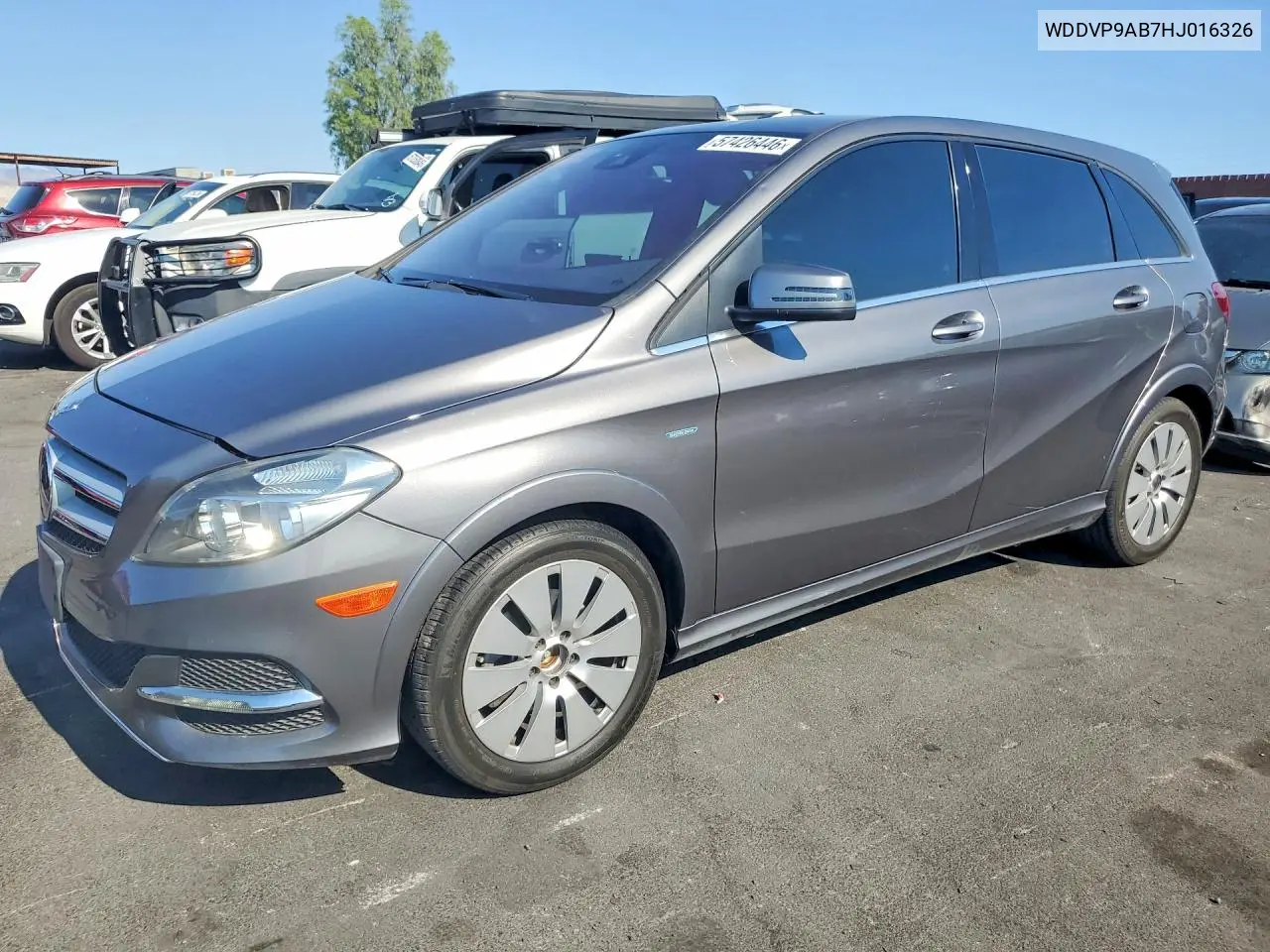 2017 Mercedes-Benz B 250E VIN: WDDVP9AB7HJ016326 Lot: 57426446
