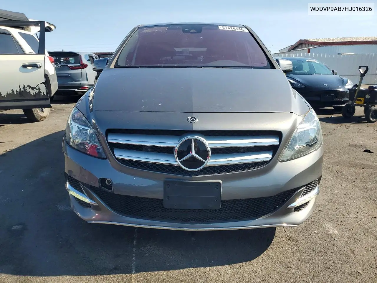 2017 Mercedes-Benz B 250E VIN: WDDVP9AB7HJ016326 Lot: 57426446