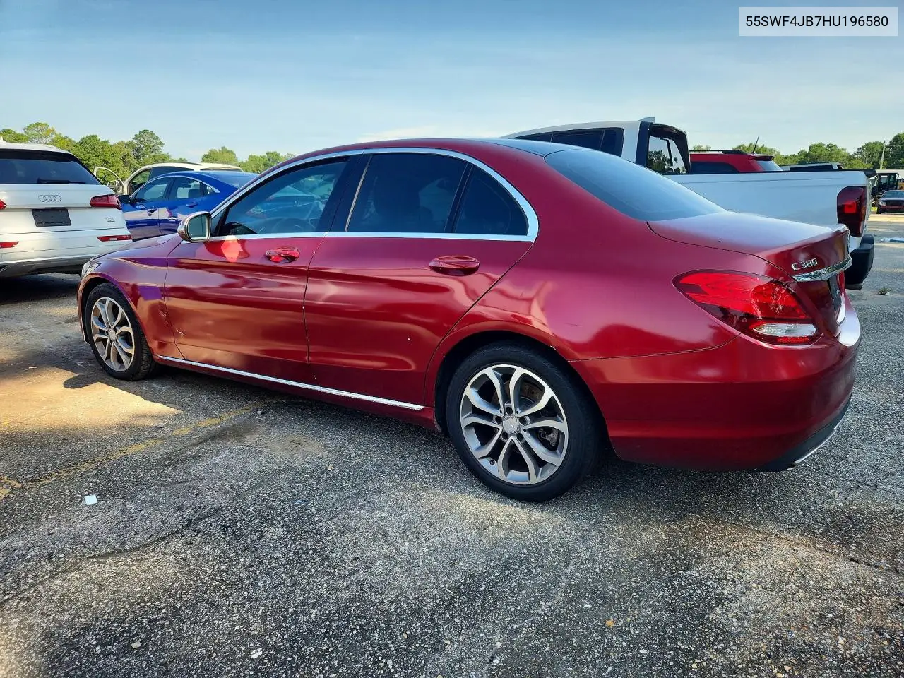 2017 Mercedes-Benz C 300 VIN: 55SWF4JB7HU196580 Lot: 58090836
