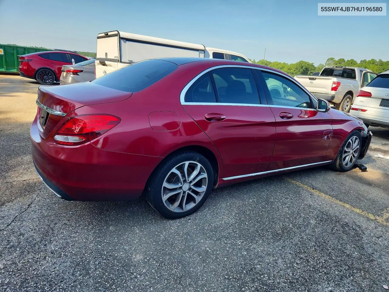 2017 Mercedes-Benz C 300 VIN: 55SWF4JB7HU196580 Lot: 58090836