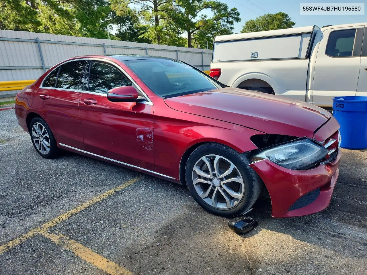 2017 Mercedes-Benz C 300 VIN: 55SWF4JB7HU196580 Lot: 58090836