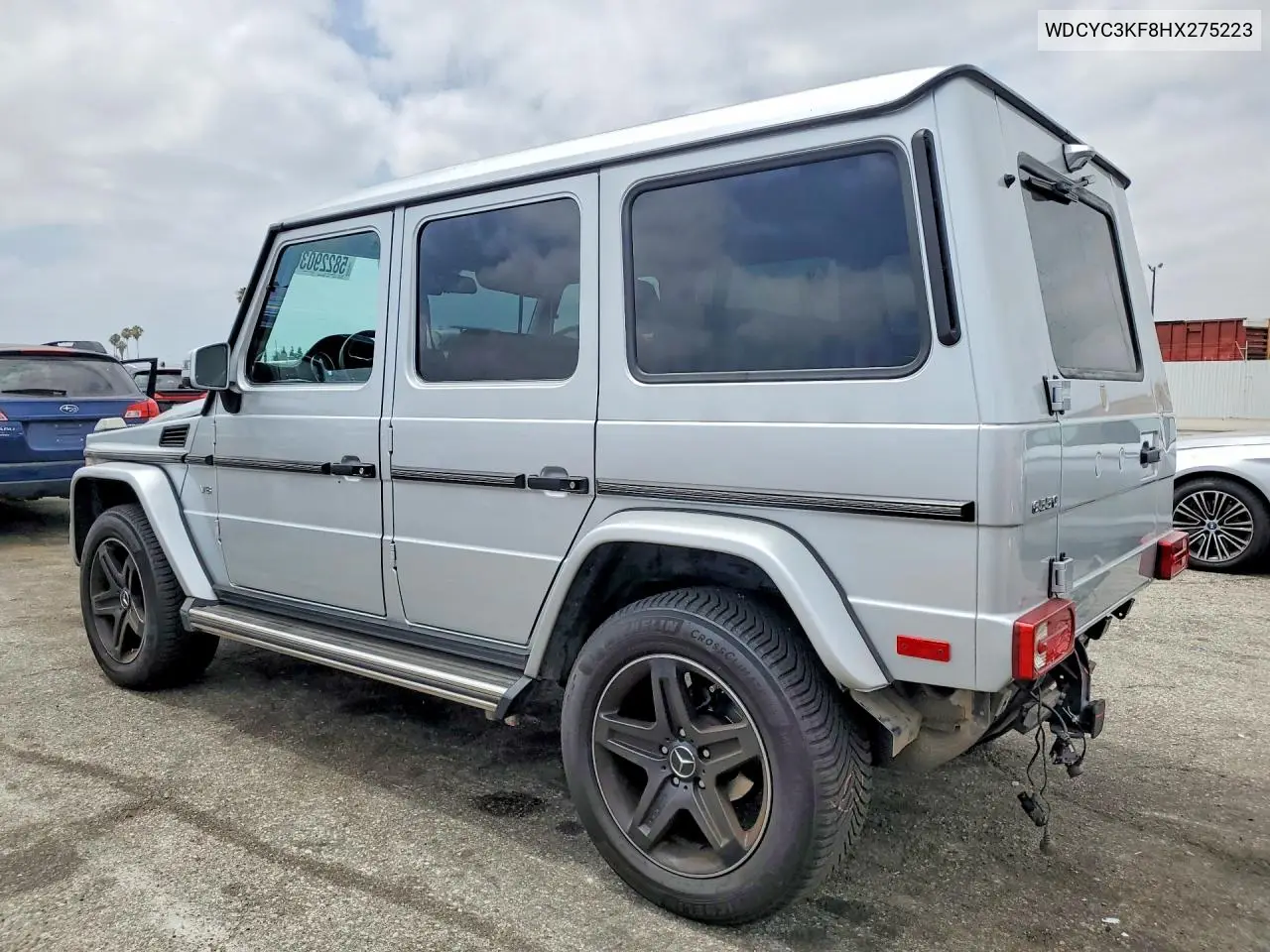 2017 Mercedes-Benz G 550 VIN: WDCYC3KF8HX275223 Lot: 58229036