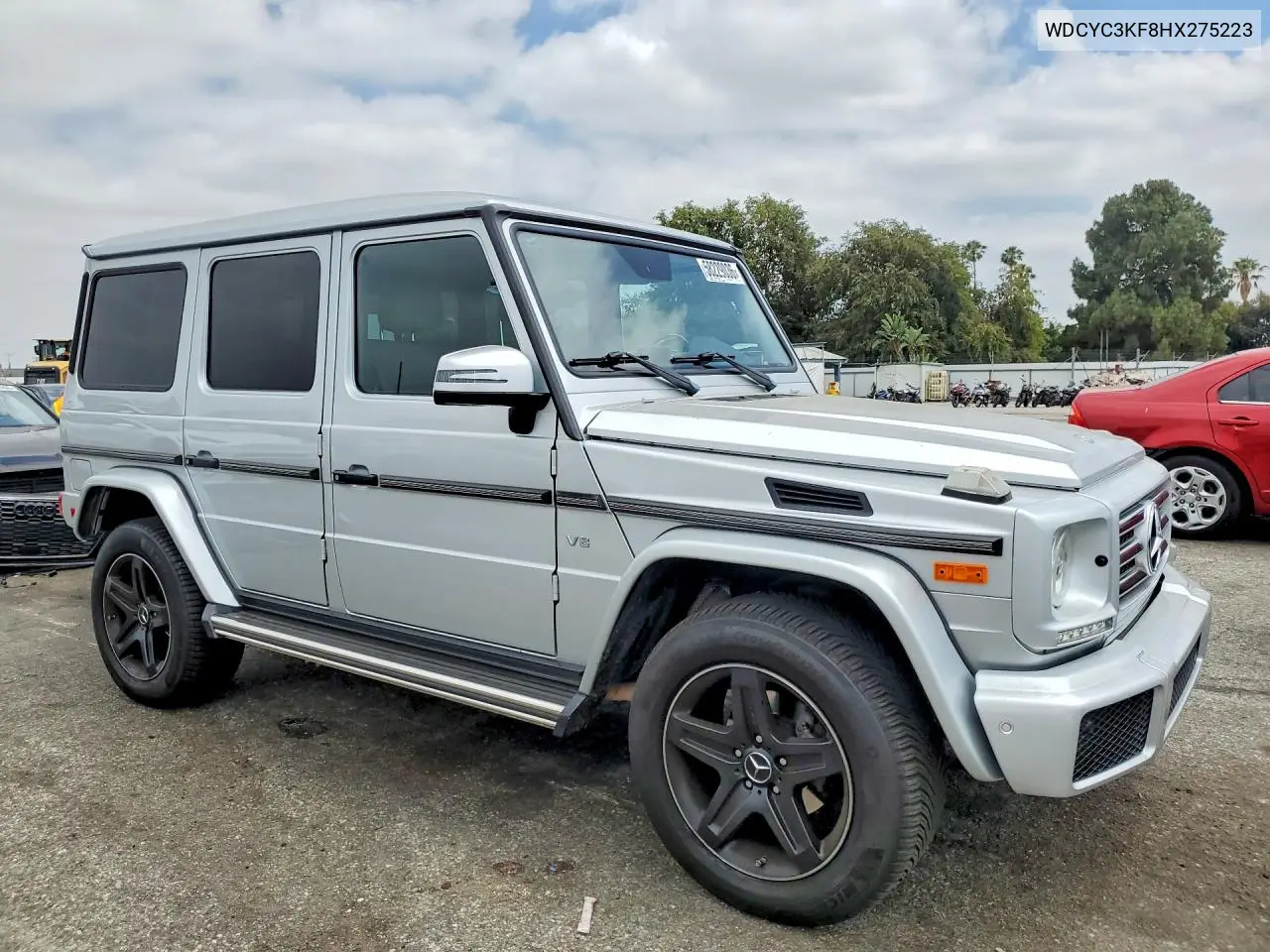 2017 Mercedes-Benz G 550 VIN: WDCYC3KF8HX275223 Lot: 58229036