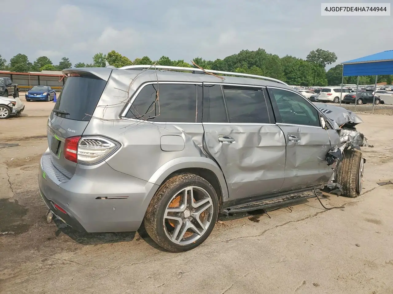 2017 Mercedes-Benz Gls 550 4Matic VIN: 4JGDF7DE4HA744944 Lot: 58362446