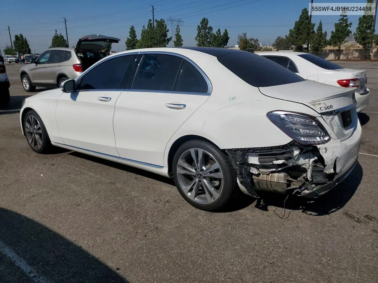 2017 Mercedes-Benz C 300 VIN: 55SWF4JB9HU224458 Lot: 58567806