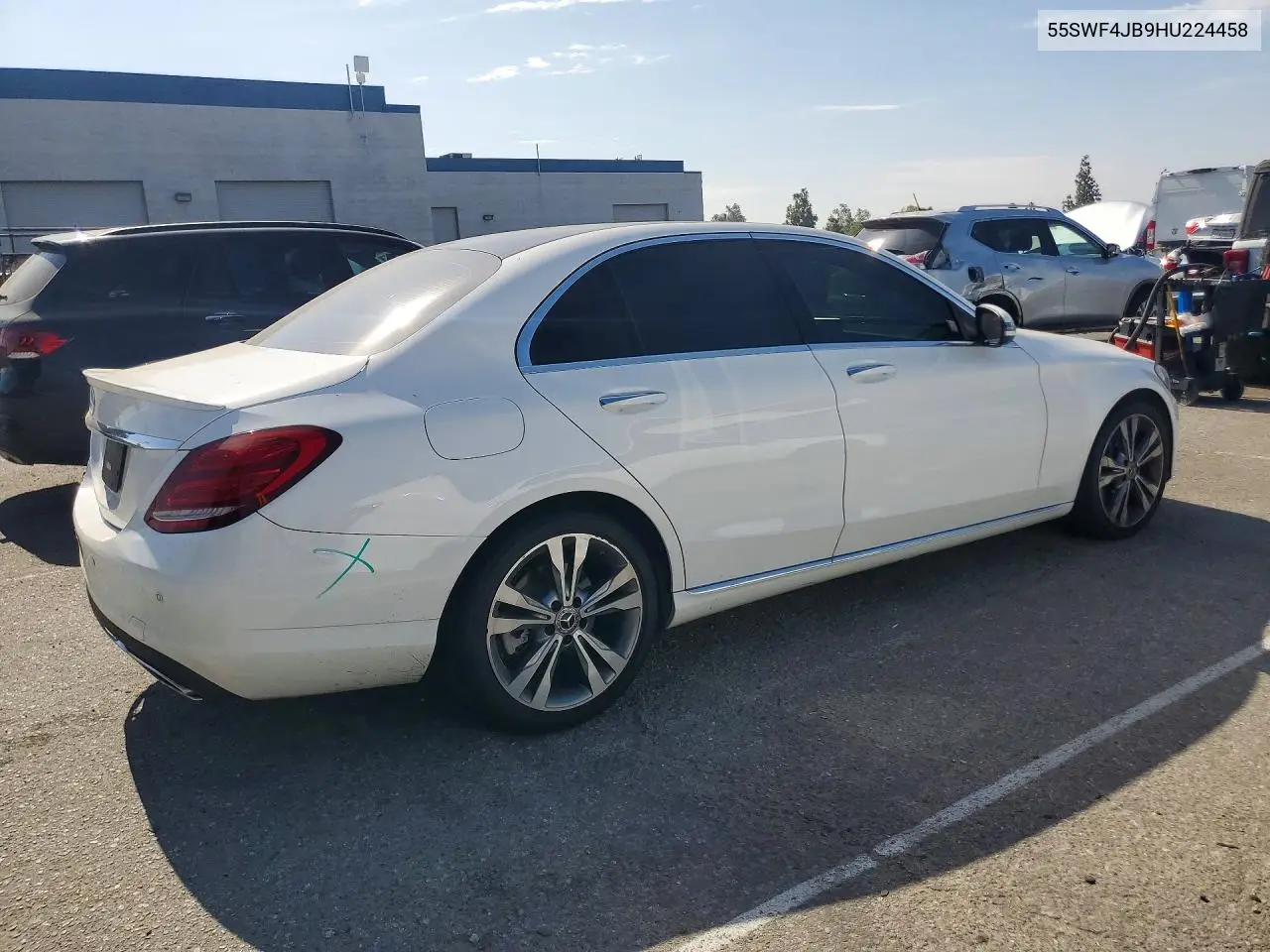 2017 Mercedes-Benz C 300 VIN: 55SWF4JB9HU224458 Lot: 58567806