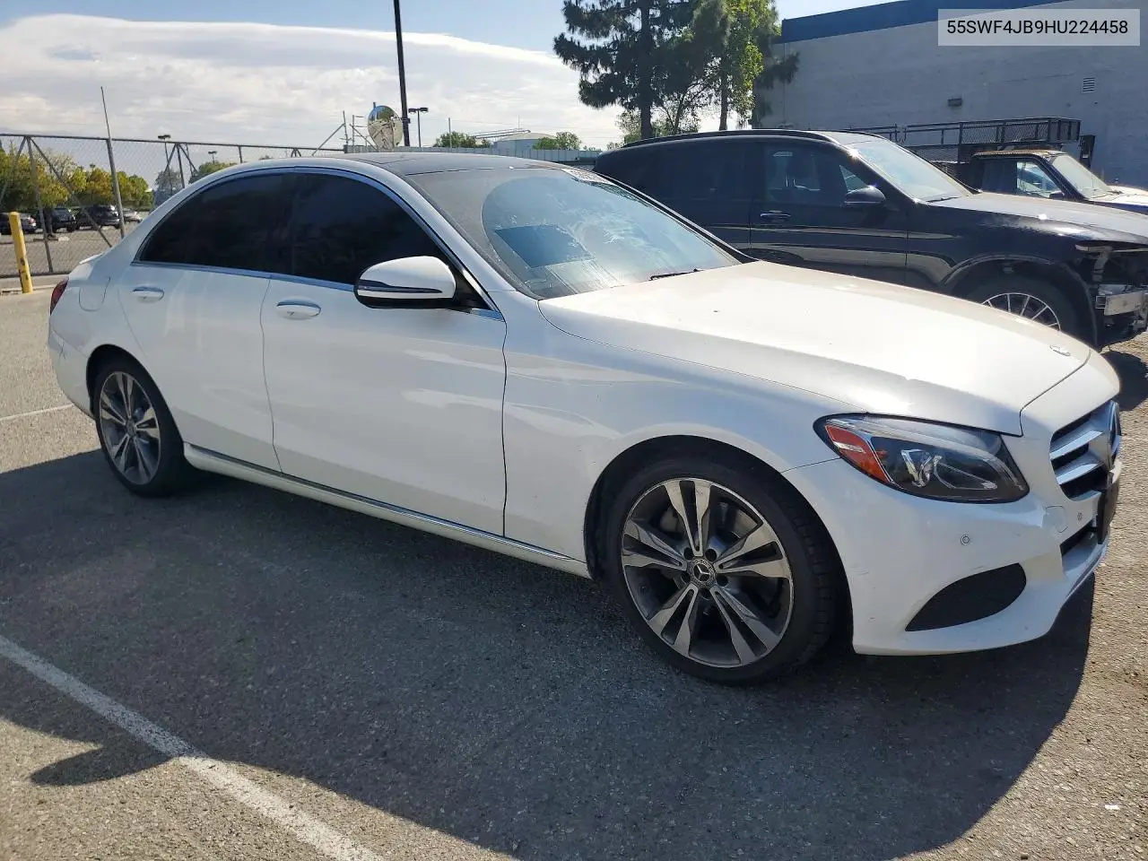 2017 Mercedes-Benz C 300 VIN: 55SWF4JB9HU224458 Lot: 58567806