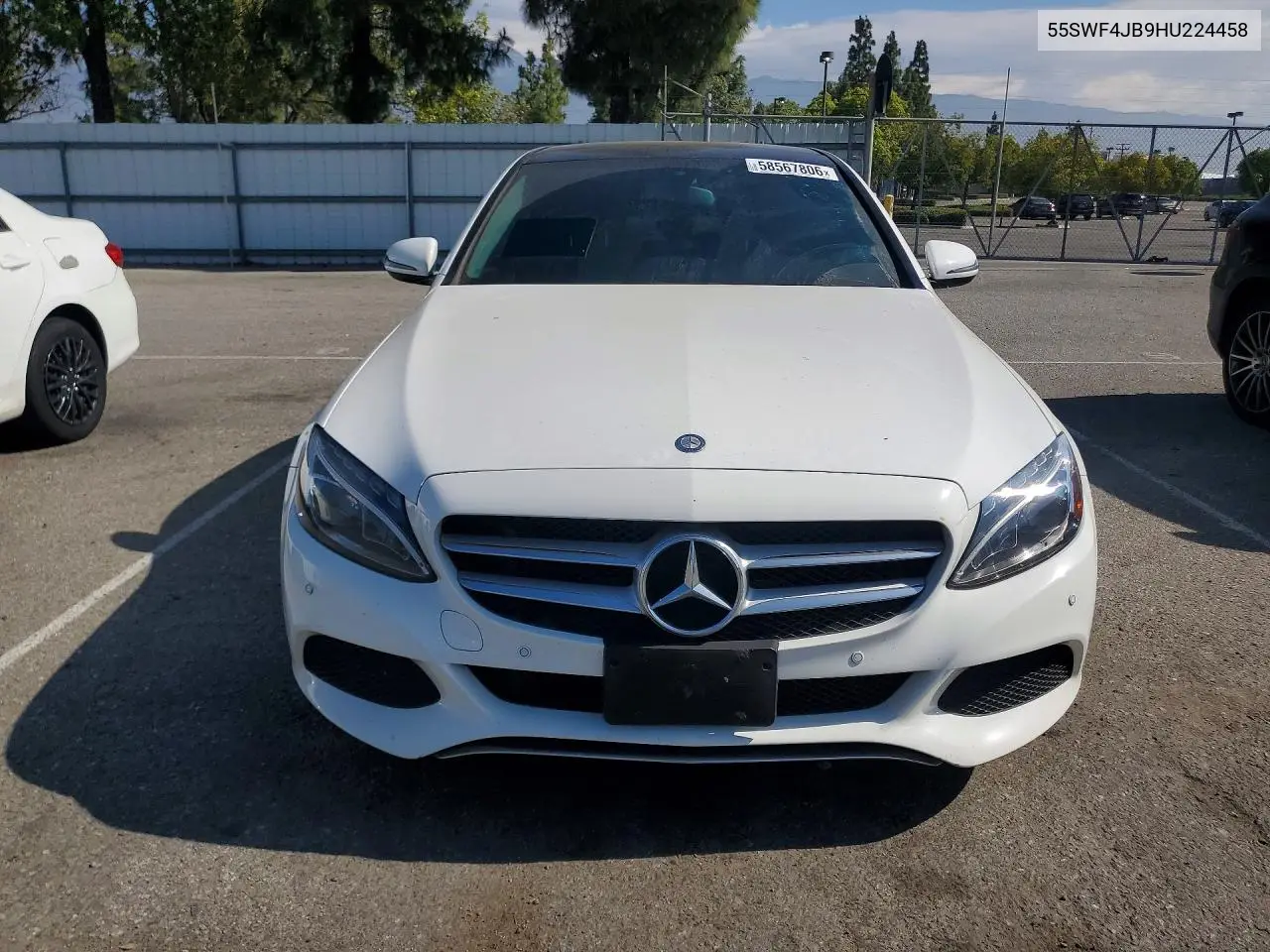 2017 Mercedes-Benz C 300 VIN: 55SWF4JB9HU224458 Lot: 58567806