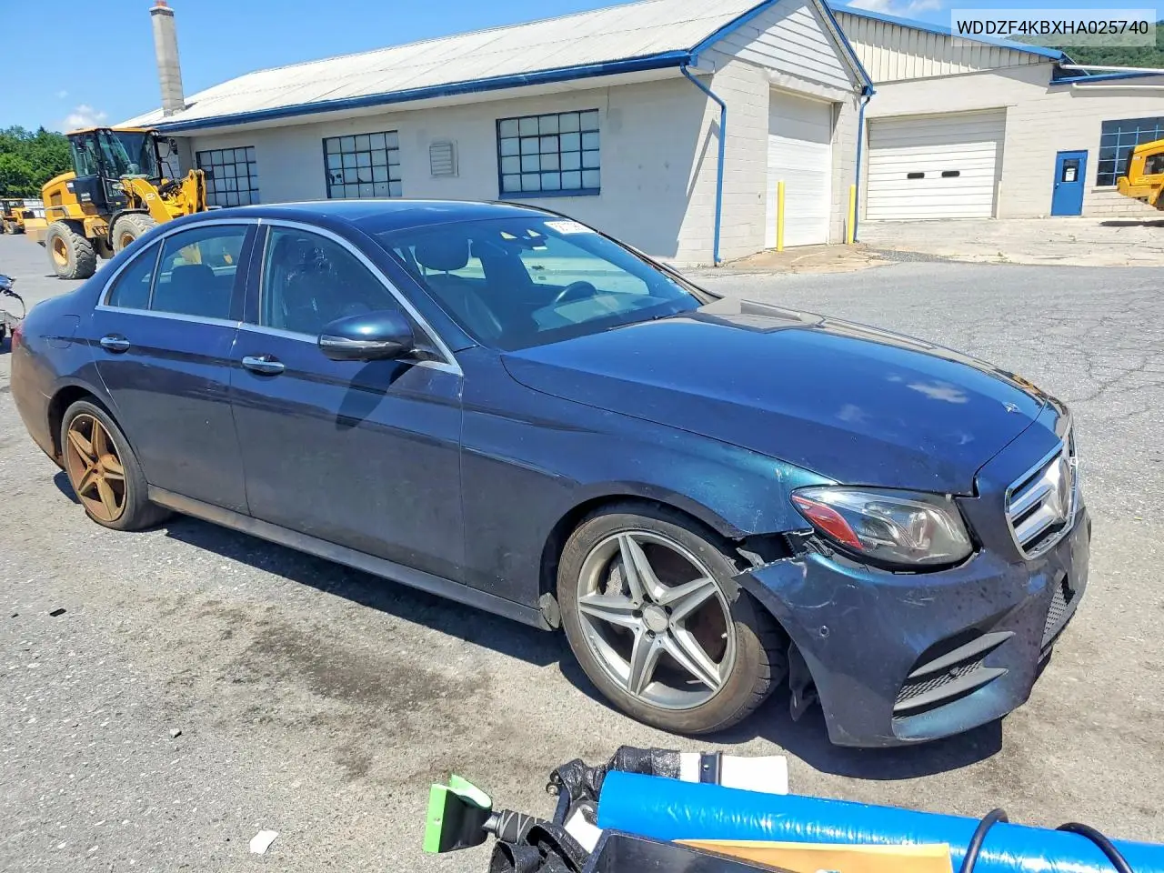 2017 Mercedes-Benz E 300 4Matic VIN: WDDZF4KBXHA025740 Lot: 58712986