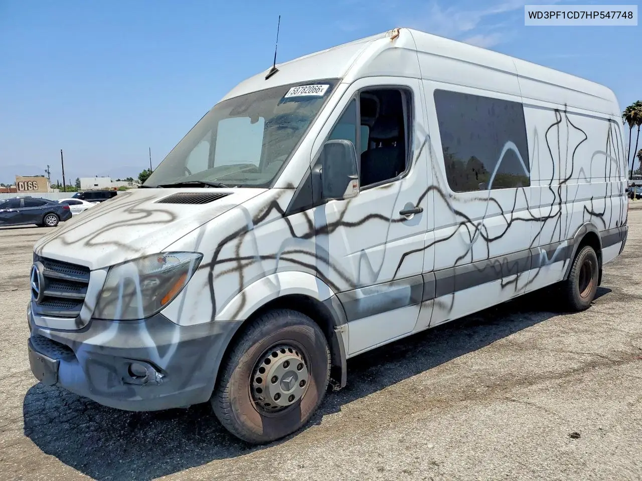 2017 Mercedes-Benz Sprinter 3500 Delivery Van VIN: WD3PF1CD7HP547748 Lot: 58782066