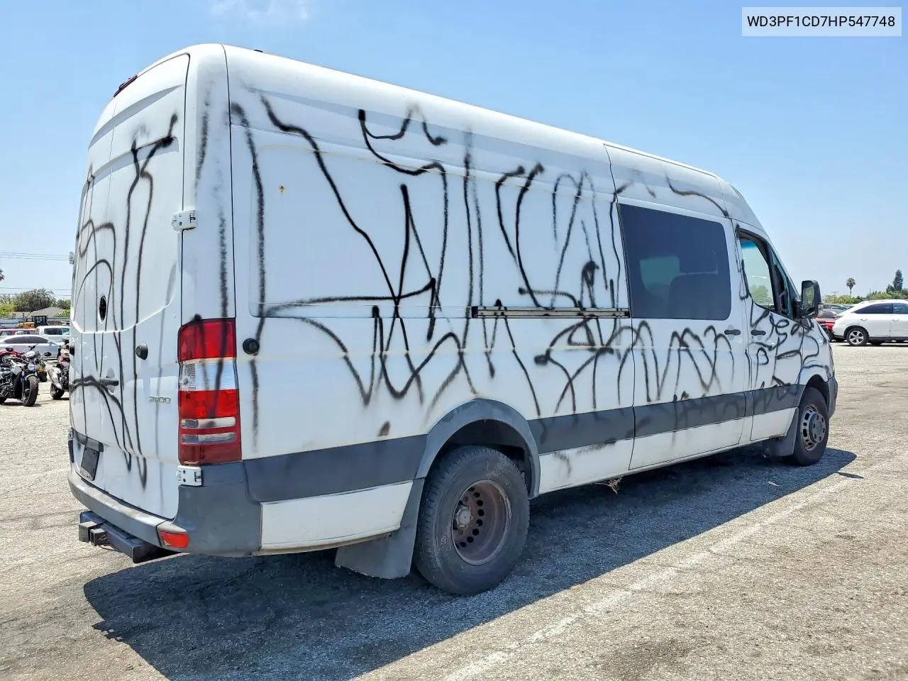 2017 Mercedes-Benz Sprinter 3500 Delivery Van VIN: WD3PF1CD7HP547748 Lot: 58782066