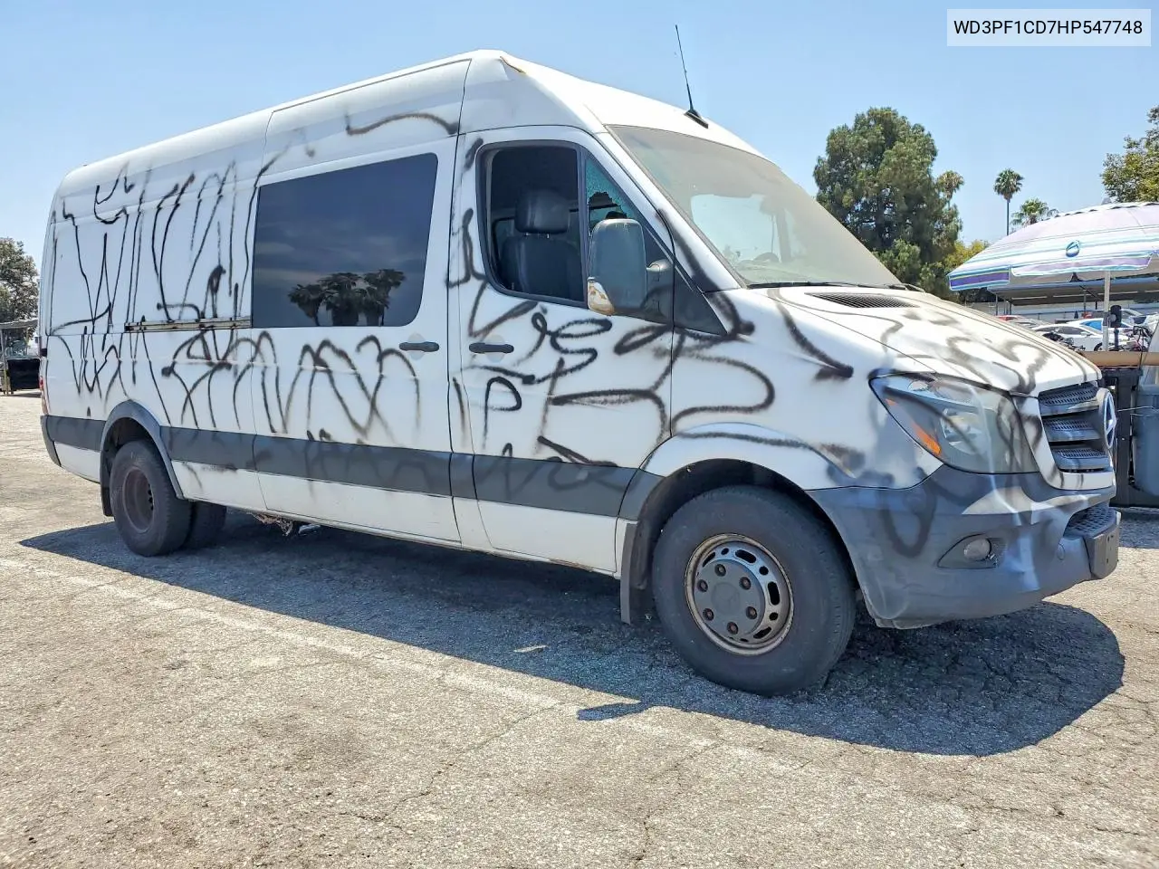 2017 Mercedes-Benz Sprinter 3500 Delivery Van VIN: WD3PF1CD7HP547748 Lot: 58782066